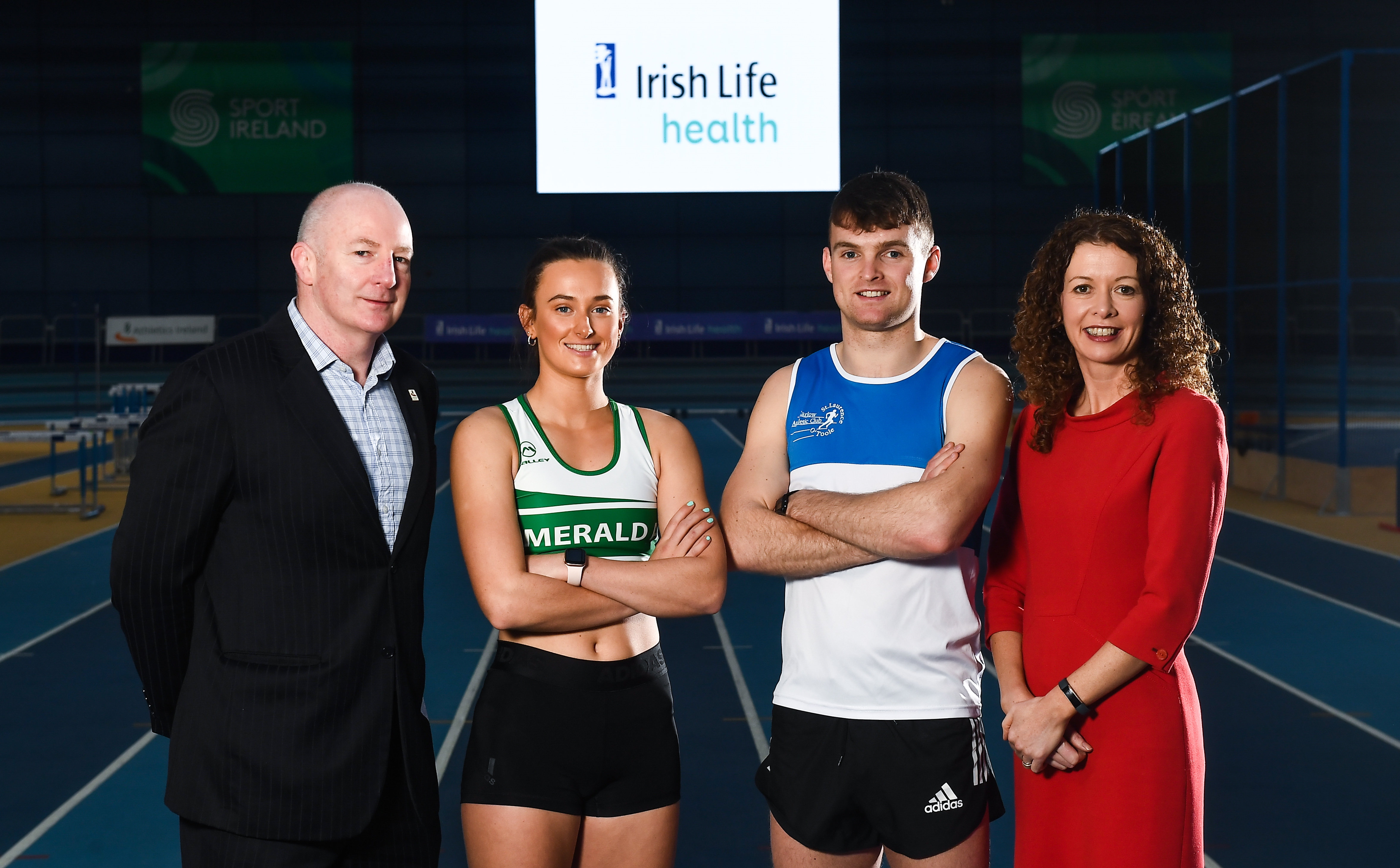 Lawler and Neville launch Irish Life Health National Senior Indoor Championships