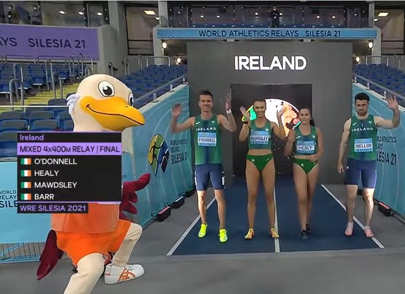 Irish relay teams sign off in style