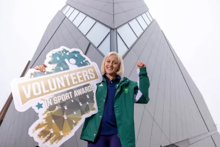 Olympian Sarah Lavin champions the launch of the Federation of Irish Sport 2024 Volunteers in Sport Awards